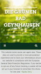 Mobile Screenshot of gruene-badoeynhausen.de